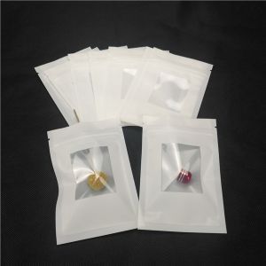 Customized Plastic Pouch Jewelry Packaging Bags With Clear Window