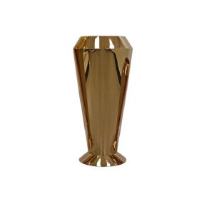 Outdoor brass copper golden hexagonal flower pot & planter