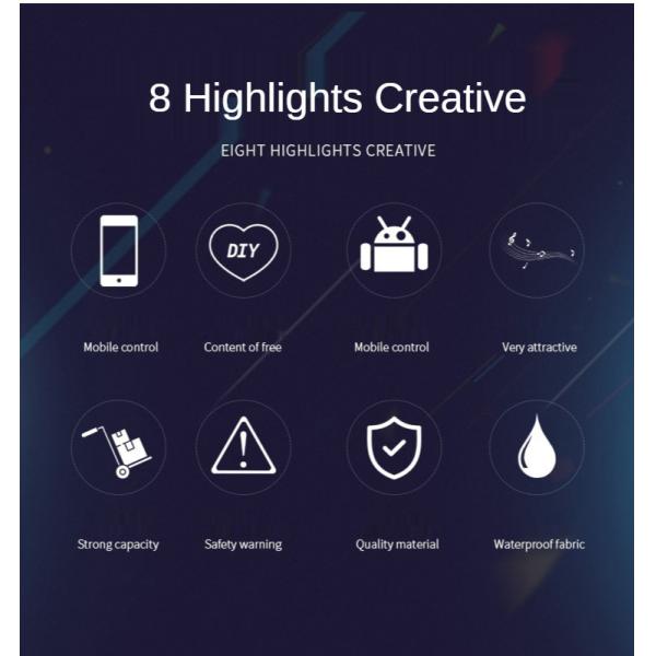 ISO9001 28 Litre Smart LED Backpack Waterproof Travel Bag
