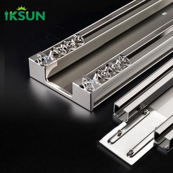 Buy Ceiling Mounted Double Aluminium Curtain Track Square Shape at wholesale prices
