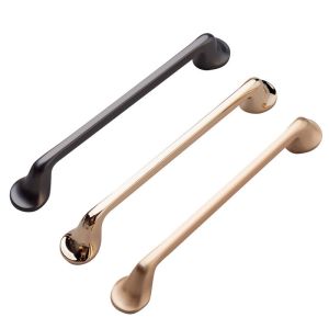 Brushed Brass Cabinet Hardware Handle Polished For Wardrobe Drawer