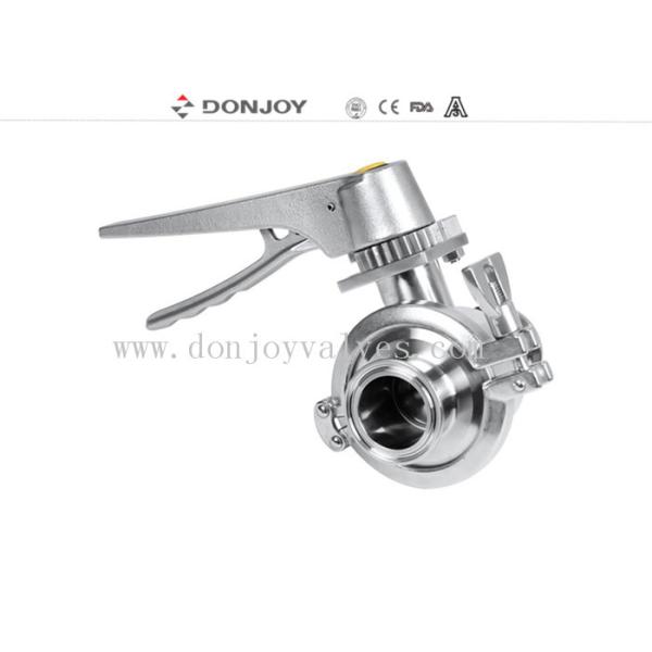 Buy EPDM Seal DN300 Sanitary 10 Inch SS Clamp Butterfly Valves at wholesale prices
