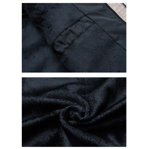 Winter Black Polyester Cotton Thick Hooded Utility Slim Fit Sleeveless Man