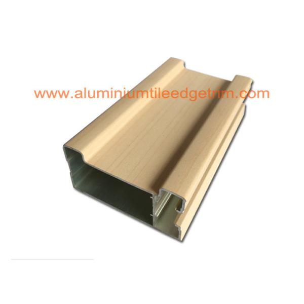 Buy Different Design Aluminium Door Profiles Wood Grain /  Mill Finish 1.4-4mm Thickness at wholesale prices