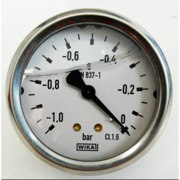 Brass Fitting Pressure Gauge 100mm Dial 0 To 60 Bar EN837-1