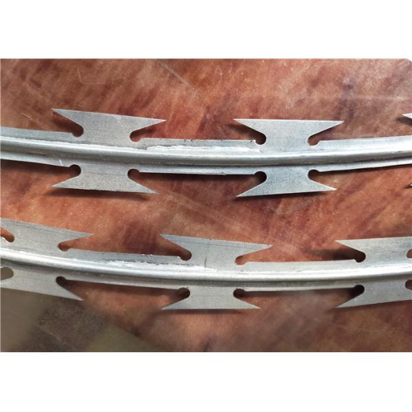 Buy CBT -65 Razor Concertina Barbed Wire HD Galvanized Zinc Low Carbon Steel at wholesale prices
