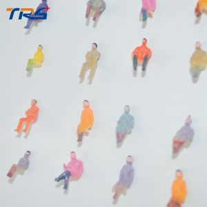 1:100 all seated ABS plastic model railway people 1.3cm for model building