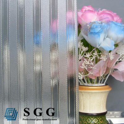 Flat patterned glass 5mm with 3C/CE/ISO certificate