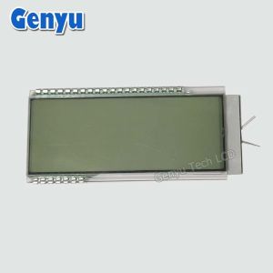 TN White 14 Segment LCD Display Black Digits Customized Sizes PIN Connect
