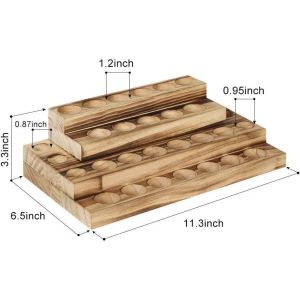 Essential Oil Bottles Wooden Storage Display Stand Travel Display Presentation