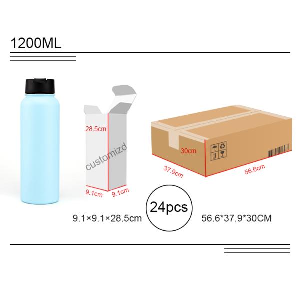 Hot Sale OEM Double Wall Vacuum Flask Insulated Stainless Steel Water Bottle With Customer Logo 15oz 18oz 32oz
