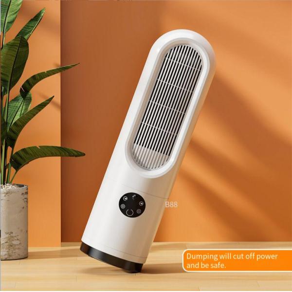 52*15 CM Tower Fan Space Heater Portable Electric PTC Heater for Household Heating