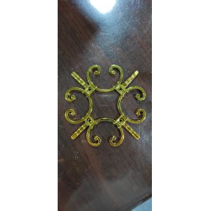 China glass fittings UV proof Plastic Golden Flower for georgian bar