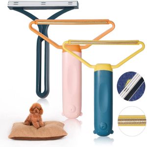 China Portable Plastic Metal Uproot Lint Dust Clothes Hair Remover Roller For Couch Carpet on sale