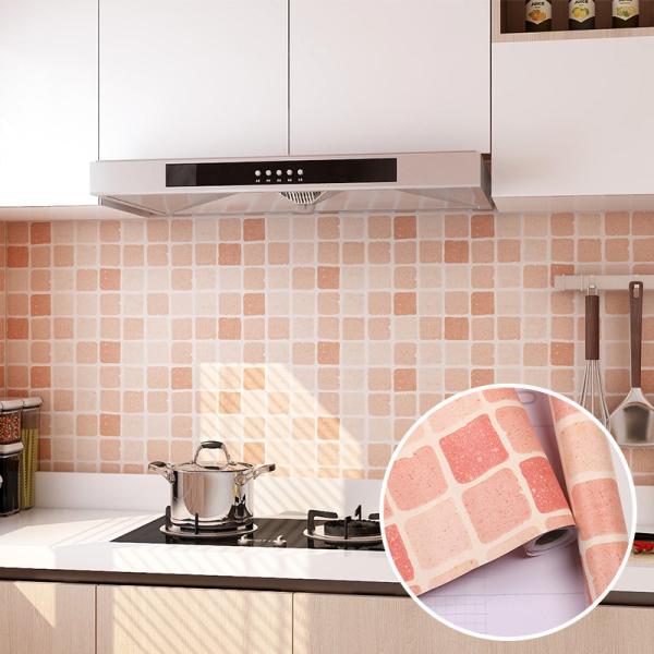 Vinyl Wallpapers Kitchen Brick PVC Wallpaper Bedroom Wall paper Oil proof 3D