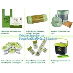 Biodegradable Plastic Bag Compostable Plastic T-shirt bag, compostable