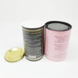 Custom Logo Food Grade Laundry Beads Cylinder Coffee Tea Kraft Paper Tube With