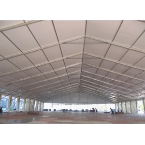Clear Span Giant Canopy Wedding Tent White Color Double PVC Coating Fabric