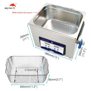 China Professional 2.85 Gallon Ultrasonic Cleaner Skymen With Heater And Basket For Denture on sale