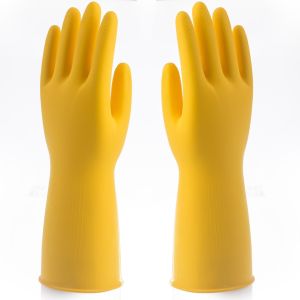 L Waterproof Kitchen 80g Rubber Cleaning Gloves