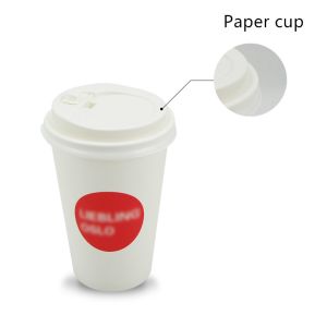 Compostable PLA Lined 280gsm Bamboo Fiber Paper Drinking Cups