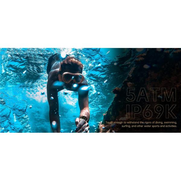 DM56 GPS Smart Watch with L1+L5 Dual Frequency, 1.43" AMOLED Display, 5ATM Waterproof