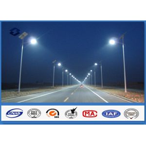 Car Park Double Lighting Arms Parking Lot Light Pole One seam Welding