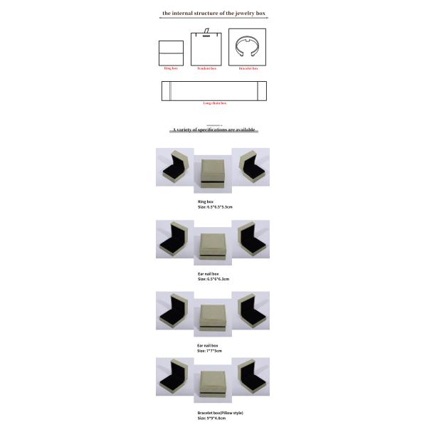 OEM Grey Yellow Soft Velvet Jewelry Box Set For Ear Stud Ring Pendant Packaging