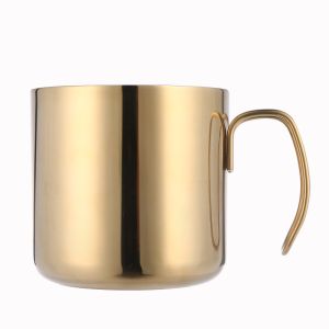 Beautful Gold Stainless Steel Travel Mug With Lid Customized Logo