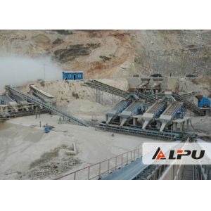 200TPH Quarry Stone Crushing Plant With Uniform Product Size / 200m Belt