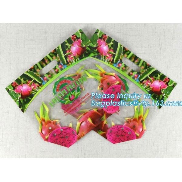 micro perforated plastic bags for vegetable, Quart Zip lockk storage bags reclosable bags for extra freshness fruit grip s