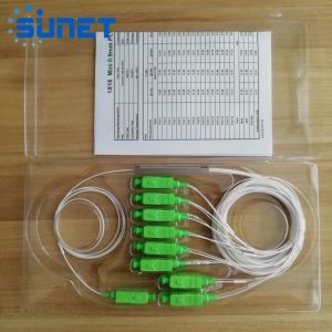 Factory Fiber Optical Plc Splitter With 1*16 Sc Upc/Apc Steel Tube Type