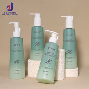 Wholesale Round 250ml 200ml Plastic Body Wash Bottles Packaging Empty Matte