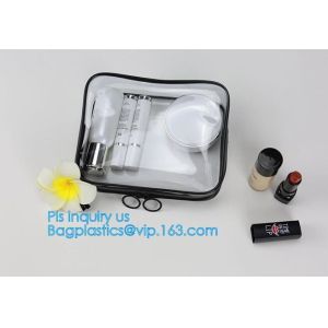 Popular Iridescent Clear PVC Makeup Bag, custom logo printing clear pvc makeup