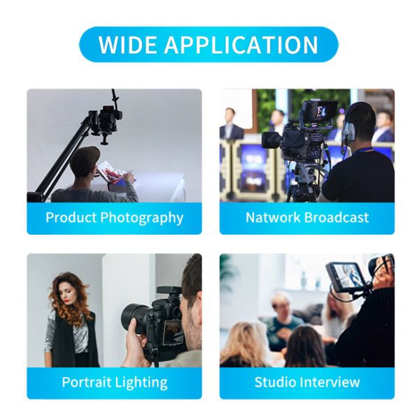 AI-powered large fill light 200W DMX controlled color temperature 3200k-5500k LED photography fill light