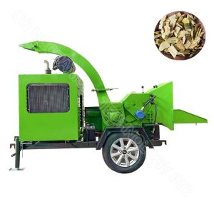 Mobile Branch Wood Chipper Shredder Diesel Wood Chipper Machine 850kg