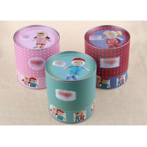 China Recyclable Food Aluminum Foil Liners Cylinder Paper Composite Cans on sale