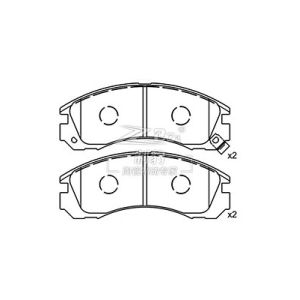 Satisfaction Guarantee Ceramic Ford Brake Pad Set For Explorer 2020 Front And Rear