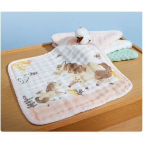 Antibacterial 32S Printed Gauze Fabric 100% Bamboo Swaddle Blanket