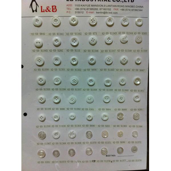 Wholesale polyester chalk Resin Rod buttons for Shirt Coat