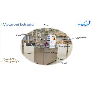 40kg/h Zhuoheng Automatic Macaroni Couscous Pasta Maker Making Machine with