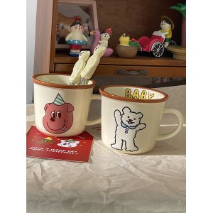 Multifunctional Portable Ceramic Coffee Cups Microwave Dishwasher Cold Resistant