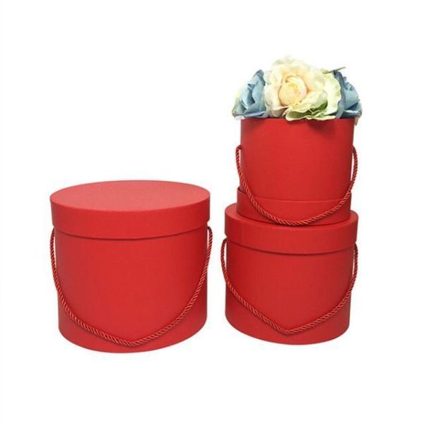 Different Color Custom Cardboard Gift Round Cylinder Bouquet Flower Box