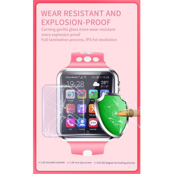 Kids Smart Fitness Tracker Watch Phone Android 4G SIM Card System W5 Pro