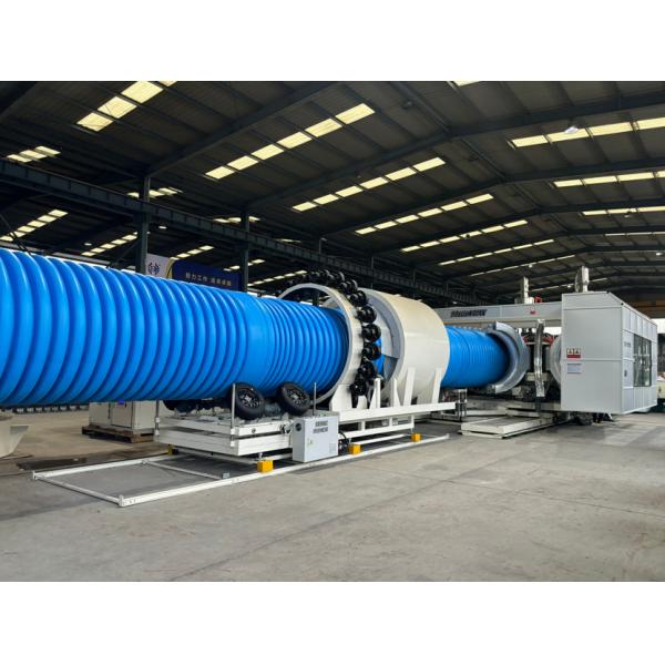 High Output PP PE PVC Double Wall Corrugated Sewage Pipe Manufacturing Process