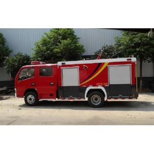 Dongfeng 5cbm / 5000L Fire Department Utility Truck 4*2 Dry Powder And Water