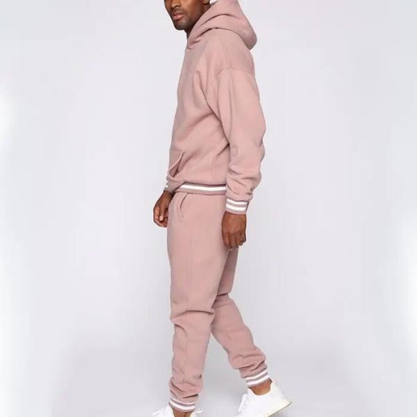 Buy                  Custom Cotton Sports Plus Size Men&prime;s Jogger Sweatsuit Gym Plain Fleece Winter Pink Jogging Hoodies Tracksuits Apparel Set              at wholesale prices