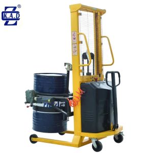 300kg Drum Handling Solutions DC Powered Hydraulic Semi Electric Drum Stacker
