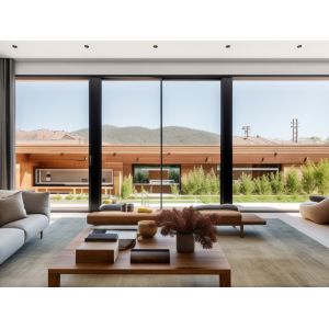 Buildings Sliding Aluminium Glass Windows Windload Resistance Class B