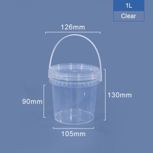 Personalized 1 Gallon Plastic Buckets PP Plastic Small Silkscreen Printing